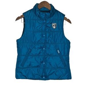 American Eagle teal Green Blue Puffer Vest size Small